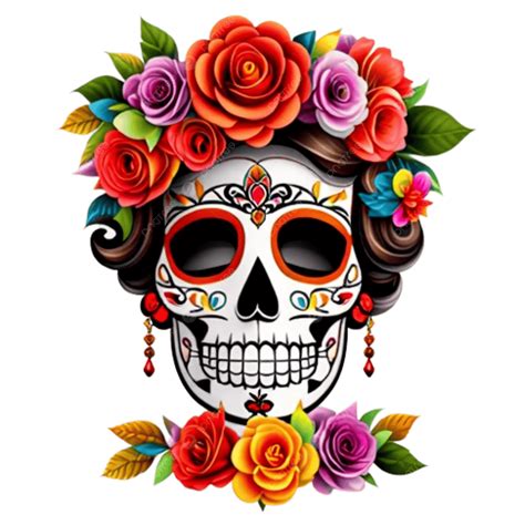 Calavera De Azúcar Dia De Los Muertos Vector Imágenes Hd PNG ,dibujos ...