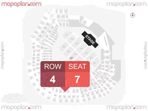 St. Louis Busch Stadium detailed interactive seating chart with seat ...