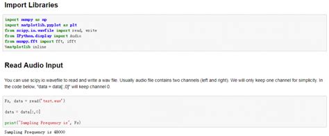 Image result for Python Audio Signal Processing
