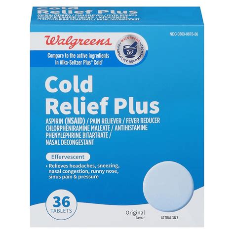 Walgreens Cold Relief Plus Original | Walgreens