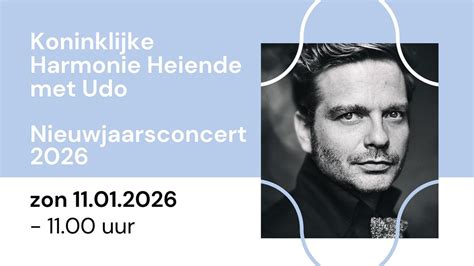 Koninklijke Harmonie Heiende samen met Udo - Nieuwjaarsconcert 2026 ...