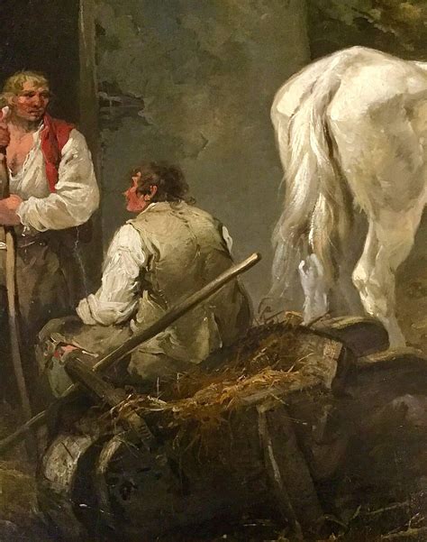 George Morland - El caballo blanco Una pintura inglesa de género de ...