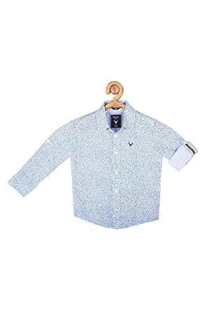 Allen Solly Junior Boy's Plain Regular fit Shirt (AKBSF5171054_Blue 15 ...
