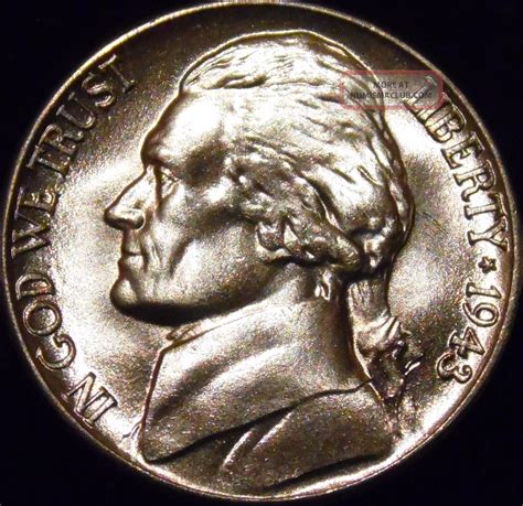 1943 - P Jefferson Nickel Gem Bu Full Steps Uncirculated