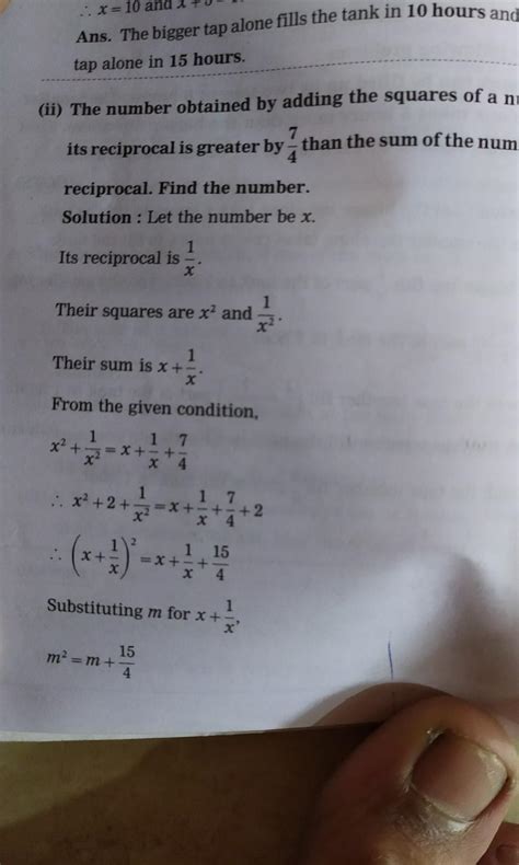 if the sum of square of a number and its reciprocal is greater than 7 / ...