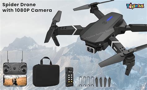 Toyshine Spider Drone with 1080P Camera One Key Take Off Land Altitude ...