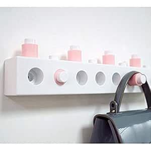 BonZeaL Cloth Hanger DIY Building Block Wall Mount Hang Clothes Self ...