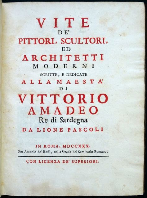 Pascoli: Vite de' pittori, scultori ed architetti moderni | Thomas ...