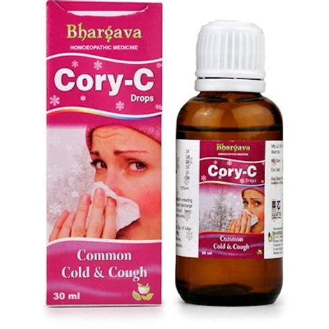 Bhargava Cory C Drops, Homeopathy for Common Cold and Cough – Homeomart