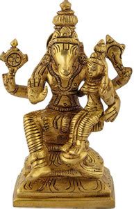 Balaji Handicrafts Brass Lakshmi Hayagreevar Idol (8 cm x 4 cm x 11.3 ...