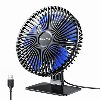 Gaiatop 4 Speeds Portable Mini Powerful Desktop Table Fan Small Table ...