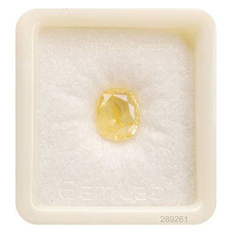 Kirti Sales Yellow Sapphire Ceylon Mined Pukhraj Gemstone 6.25 Ratti ...