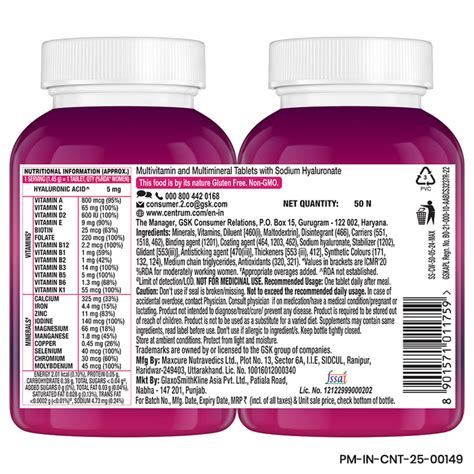 Buy Centrum Women 50 Tablets for INR 685.00 | Centrum