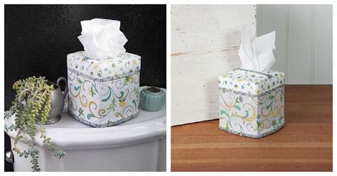 Sewing Pattern for Tissue Box Cover 的图像结果