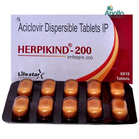 HERPIKIND 200MG TABLET Price, Uses, Side Effects, Composition - Apollo ...