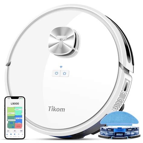 Tikom Robot Vacuum and Mop Combo, LiDAR Navigation, L9000 Robotic ...