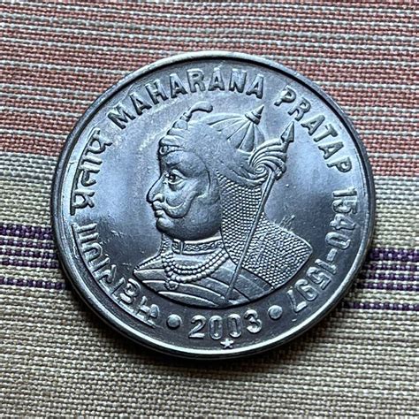 Buy Maharana Pratap & Ashoka Lion Capitol 1 Rupee India Rajasthan ...