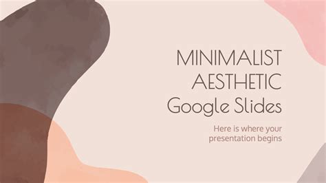 Minimalist Aesthetic Google Slides - Google Slides Templates
