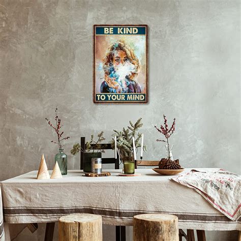 WEIMEILD Be Kind To Your Mind Wall Art Decor, Metal India | Ubuy