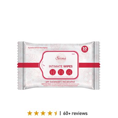 Buy Sirona Intimate Wet Wipes - 10 wipes ₹45 Only at Cureka
