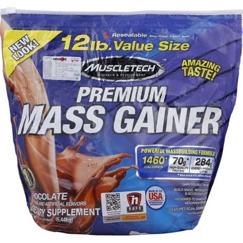 Muscletech Premium Mass Gainer (12 lbs, Chocolate) Price in India ...