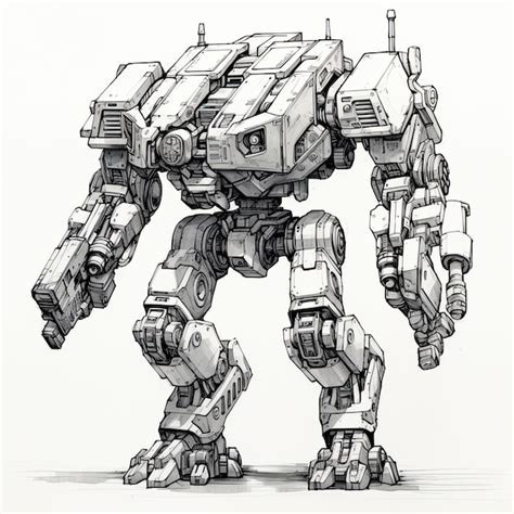 Image result for Futuristic Robot Drawing