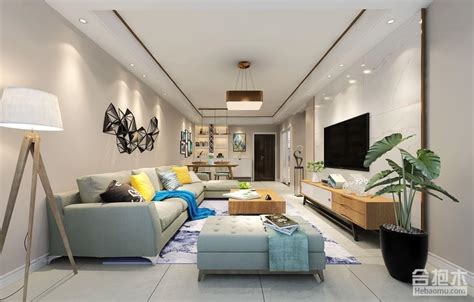上海中福公寓三居室112平现代轻奢风格装修效果图-家居美图_装一网装修效果图