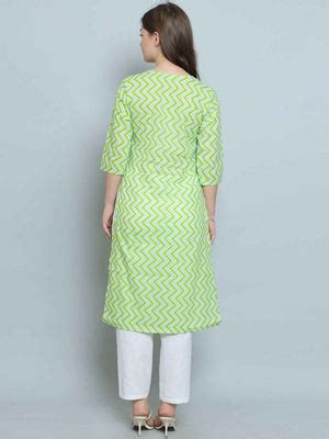 Green Pure Cotton Straight Feeding Kurta Set