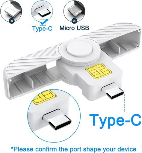 Buy ਟਾਈਪ ਸੀ ਸੀਏਸੀ ਰੀਡਰ, ਡੀਓਡੀ ਮਿਲਟਰੀ USB C ਕਾਮਨ ਐਕਸੈਸ ਸੀਏਸੀ ਕਾਰਡ ਰੀਡਰ ...