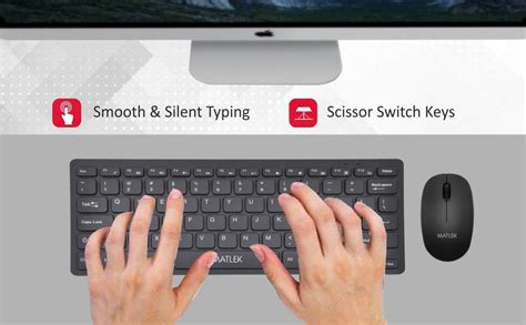 Amazon.in: Buy Matlek Wireless Keyboard & Mouse Combo. 2.4G Connect ...