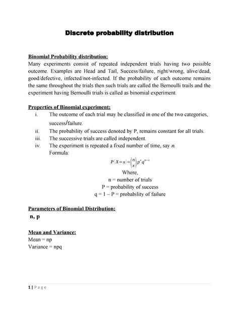 Image result for Discrete Probability Distribution
