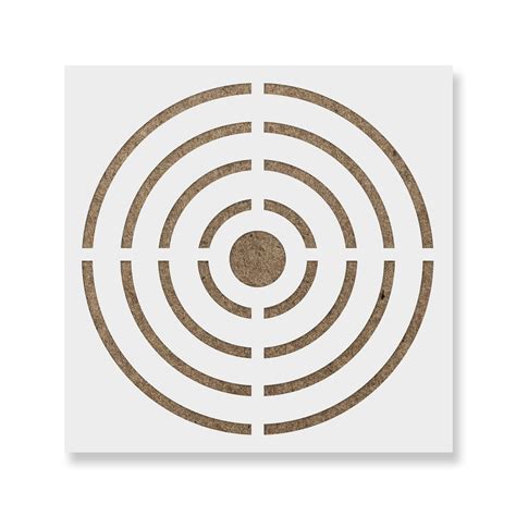 Bullseye Target Stencil Template - Reusable Wall Stencil with Multiple ...