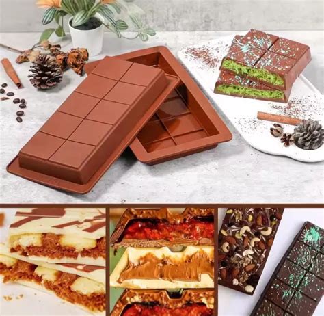 CHOCOLATE SLAB MOULD FOR STUFFED CHOCOLATE BARS - Ornabliss