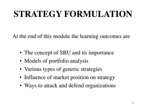 Strategy Formulation Models 的图像结果