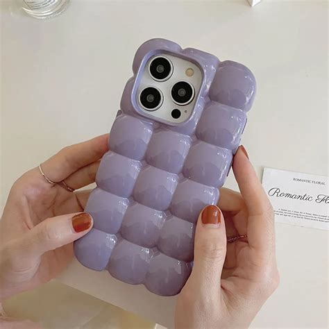 Lilac Bubble Marshmallow Puffer Cases for iPhone – PoshPeople