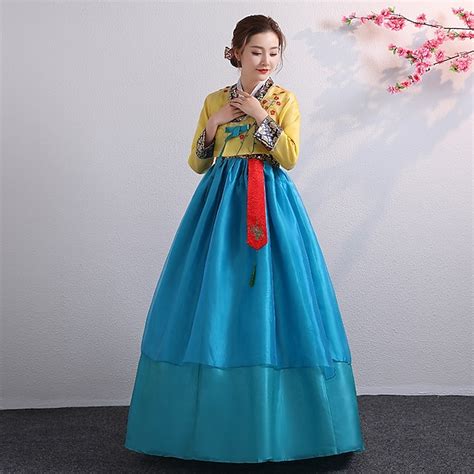Women's Dress Hanbok Korean Traditional Masquerade Adults' Top Skirt ...