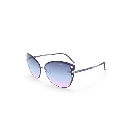 Silhouette- 8179 Accent Shades 4000 Purple - Silver | Sunglasses Woman