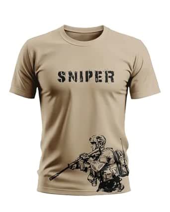Buy WarriorWorld Men's Stylish Military Graphic T-Shirt – Pure Cotton ...