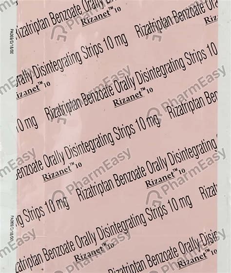 Buy Rizora Ods 10 MG Orally Disintegrating Strip (1) Online at Flat 15% ...