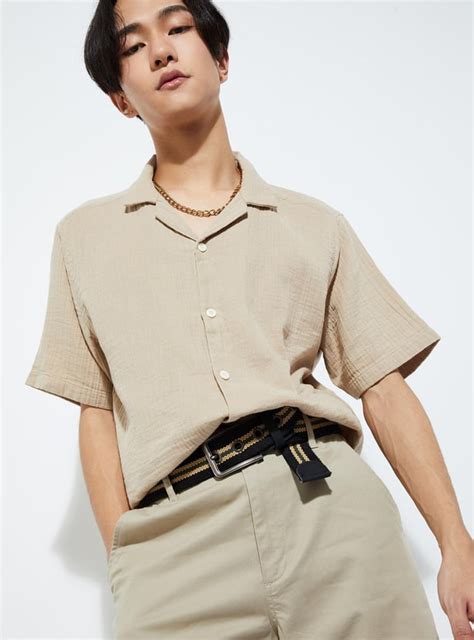 Buy URB_N Men Regular Fit Solid Resort Shirt Online at just Rs. 899.0 ...