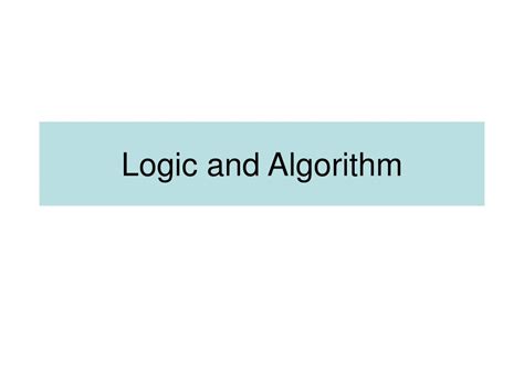 Image result for Algorithm Logic