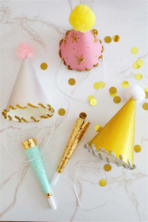 Happy Birthday Lets Party Hats Birthday Party Hats Card | Sugar Paper
