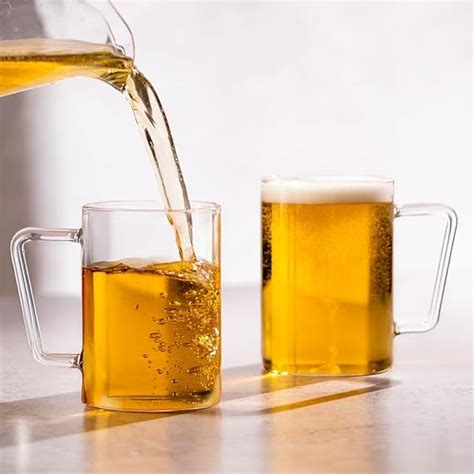 Buy Borosil 500ml 2pc Vision Beer Mug with Handle Set | Made in India ...