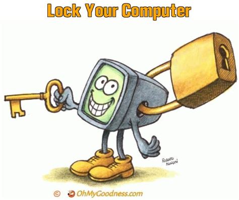 Image result for Lock Your Computer Reminder Card
