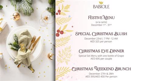 Festive Season at Babiole, Hilton Dubai - Al Habtoor City, Dubai ...
