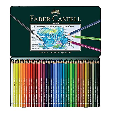 Faber-Castell Albrecht Durer Watercolor Pencils Tin Assorted Colors ...