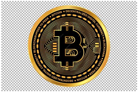 Premium Vector | Bitcoin cryptocurrency vector bitcoin symbol isolated on transparent background ...
