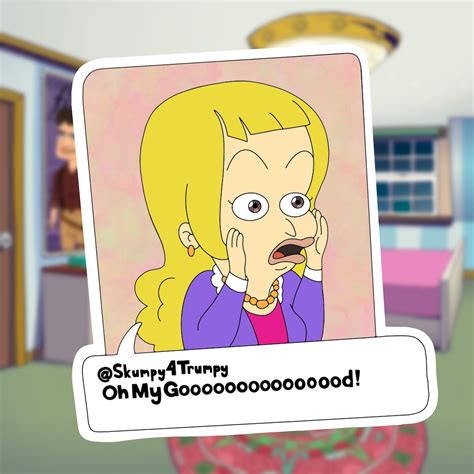 Big Mouth Sticker Lola Oh My God Tweet - Etsy