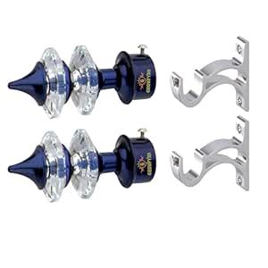 Aluminium Single & Double Diamond Curtain Brackets Parda Holders with ...