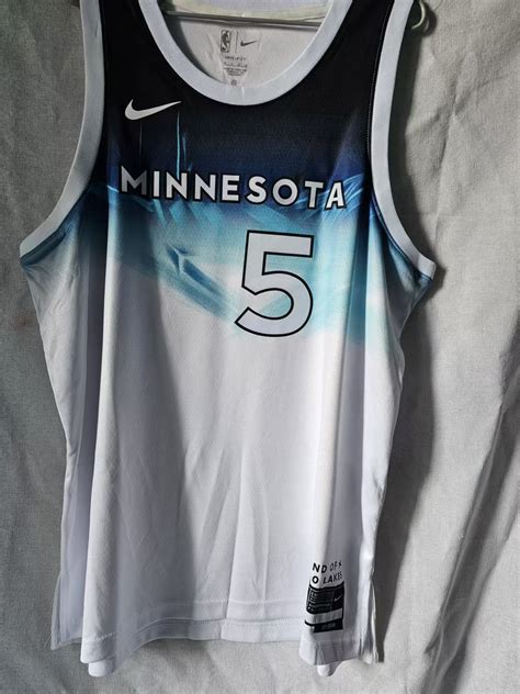 NBA 2025 Timberwolves 5 Anthony Edwards Jersey City Edition | Grailed